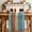 Light Blue, variant on Farmhouse Light Blue Brown Table Runner - 108 Inch Long Vintage Wooden Striped Cotton and Linen Blended Dress Scarves Farmhouse Table Runner for Kitchen Dining, Coffee Table, 13" x 108"