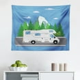 thumbnail image 1 of RV Tapestry, Composition of Various Touristic Camp Areas as Desert Mountains Forest and Tropic Beach, Fabric Wall Hanging Decor for Bedroom Living Room Dorm, 2 Sizes, Multicolor, by Ambesonne, 1 of 1