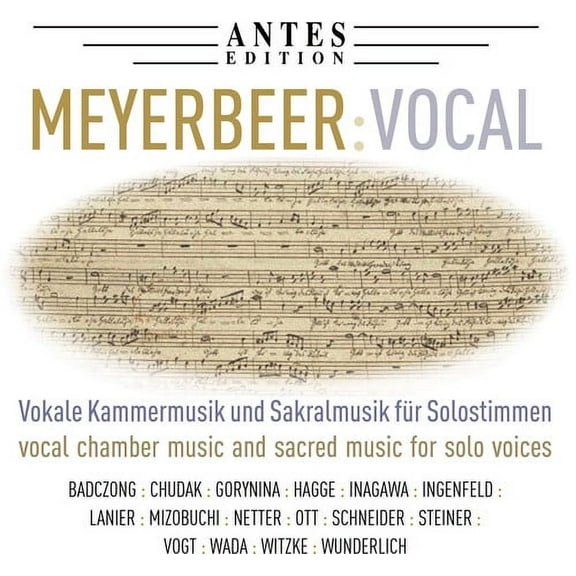 Meyerbeer - Vocal Works - Music & Performance - CD