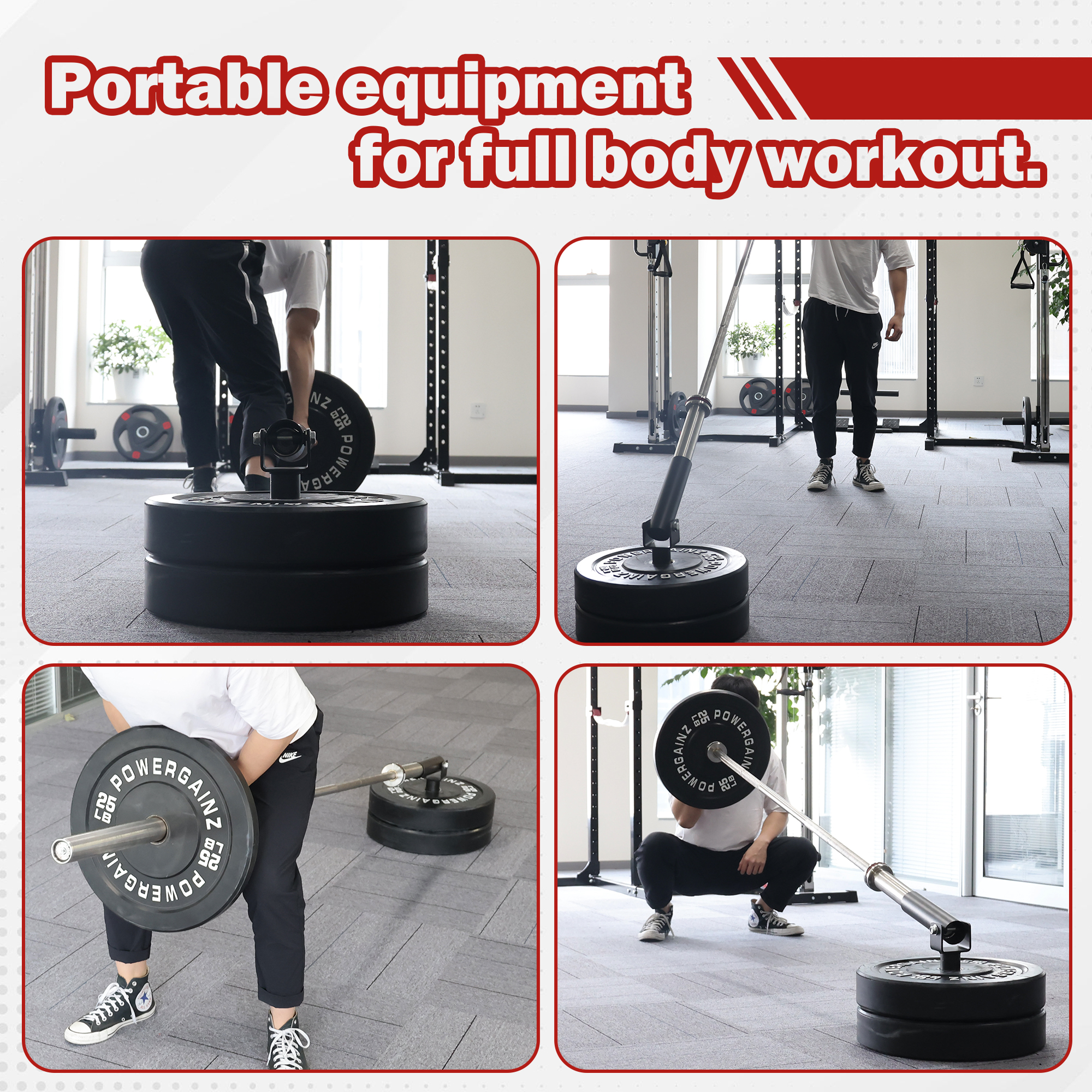 Signature Fitness T-Bar Row Platform for 2" or 2.5" Power Cages – Full 360° Swivel & Easy to Install – Fits 1” Standard and 2” Olympic Bars