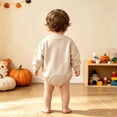 thumbnail image 7 of mgoYE Newborn Baby Boy Fall Clothes Pumpkin Goose Print Cute Long Sleeve Romper Onesie Bodysuit Fall Winter Clothes(Beige,6-12 Months), 7 of 7