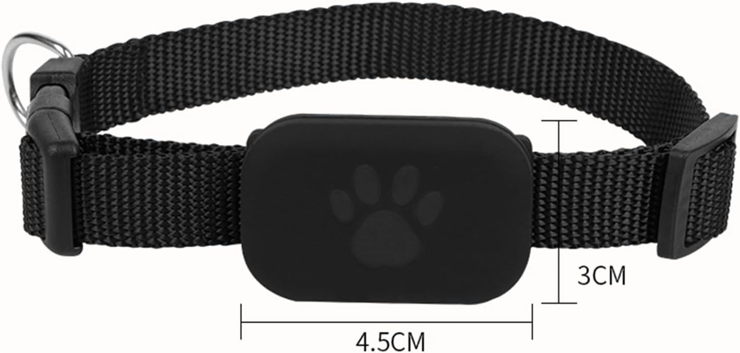 IP67 Waterproof Pet Positioning Collar, Adjustable Nylon Strap, Long Endurance Battery Powered GPS Locator for Dogs and Cats