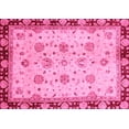 thumbnail image 1 of Ahgly Company Indoor Rectangle Oriental Pink Traditional Area Rugs, 7' x 10', 1 of 4