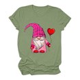 thumbnail image 2 of Cameland T-shirt pour Femmes Manches Courtes Imprimé Saint-Valentin Décontracté, 2 of 7