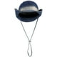 thumbnail image 4 of Sombrero de vaquero tipo cubo para mujer y hombre, de ala ancha, plegable, con correa para la barbilla, para playa, viajes y pesca al aire libre, 4 of 7