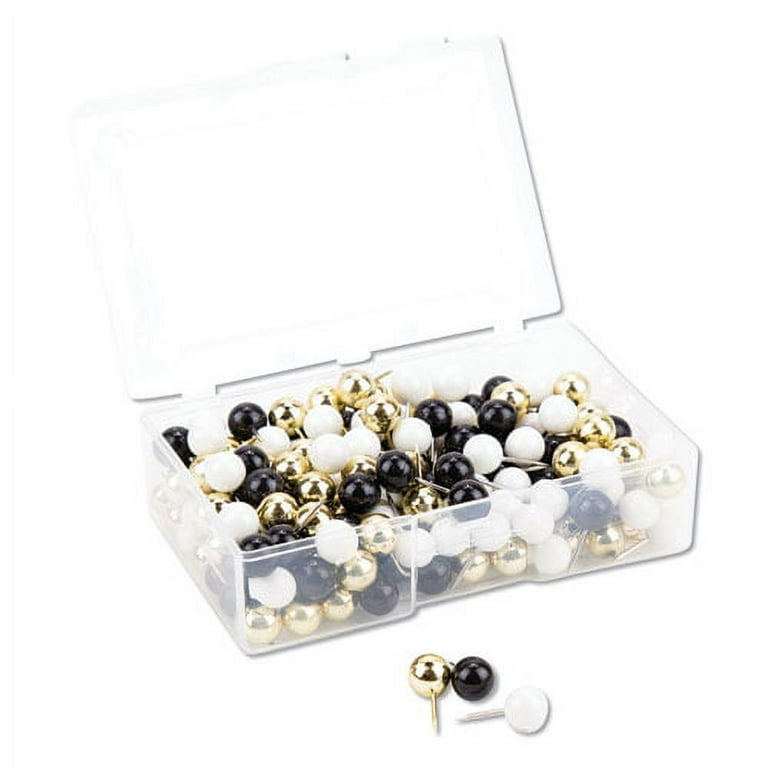 Fashion Sphere Push Pins, Plastic, Clear/Rose Gold, 0.44 Fashion Sphere Push Pins, Plastic, Clear/Rose Gold, 0.44