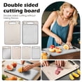 thumbnail image 3 of Cutting Board – Titanium Cutting Board with Built-In Knife Sharpener, Double-Sided Pure Titanium & PP Kitchen Board, Non-Porous, Easy to Clean, Durable Food Prep Board, 14.4"*9.8"(B), 3 of 8