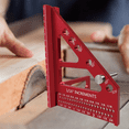 thumbnail image 4 of Aluminum Miter Triangle Ruler - 3D Multi-Angle Woodworking Square Protractor - Enhanced Hole Scriber - High Accuracy B, 4 of 10
