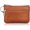 A_Brown, variant on Small Leather  Purse Change Pouch for Women Men  with Zip Key Ring