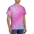 thumbnail image 2 of Qekee Fun Rainbow Classic Fit T-Shirt Men's Shirt Men's Tight Short Sleeves for Exercise, Running, Mountaineering - Fun Rainbow, 2 of 9