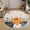 Blue, Brown, variant on Navy Blue Pumpkins Fall Entryway Rug 2'x3' Non Slip Front Door Mats, Thanksgiving Weeping Leaves Entrance Rugs Indoor Outdoor Carpet, Washable Floor Mats Small Area Rug for Bedroom Kitchen