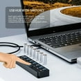thumbnail image 4 of 3.0 Version USB Hub with 1.2 Meter Cable, 7 USB Ports for Multiple Purpose, Power Charging Hub, Portable Design, 4 of 6