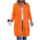 thumbnail image 2 of HongQid Women's Zip Up Hoodies Long Sleeve Long Tunic Sweatshirts Oversized Fleece Casual Fall Jacket Coat with Pocket, 2 of 4
