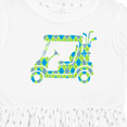 thumbnail image 4 of Inktastic Golf Cart with Argyle Pattern Girls Toddler Dress, 4 of 5