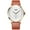Light brown, variant on GUANQIN Men Business Stainless Steel Leather Band Analog Quartz Wrist Watch Date Luminous Sapphire Mirror Vintage Clock Waterproof
