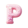 thumbnail image 2 of Pink 26 Letter Ornaments for Christmas Tree Decoration - Personalized Hanging Pendant Xmas Alphabet for DIY Craft Ornaments (P), 2 of 6