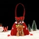 thumbnail image 4 of Bolsa de Lino para Dulces Navideños | Bolsita Roja Pequeña con Dibujos Animados | Bolsa Resistente para Guardar Manzanas | Bolsa Festiva para Dulces, Golosinas y Pequeños Obsequios, 4 of 6