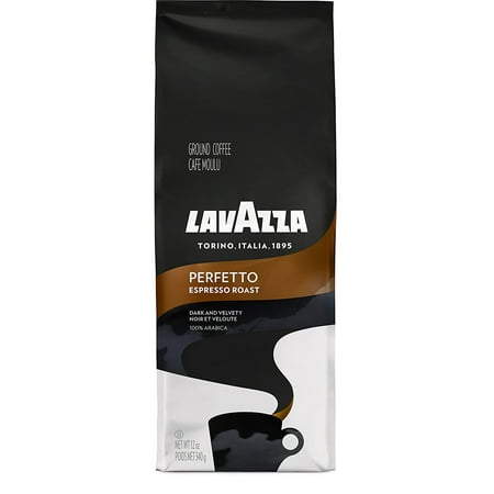Lavazza Perfetto Ground Coffee Blend, Medium Espresso Roast, 12-Ounce