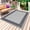 Black Gray, variant on Black Cream Greek Key Outdoor Rug 3x5 Ft - Reversible Patio Rug Outdoor Camping Rugs, Geometric Greece Ancient Rustic Washable Indoor Outdoor Area Rugs, Non-Slip Outdoor Carpet Runner for Deck/Porch