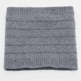 thumbnail image 5 of HNMKIU Neckerchief Winter Warm Thickened Wool Neck Scarf Overhead Padded Cover for Men Women Grey,One Size, 5 of 6