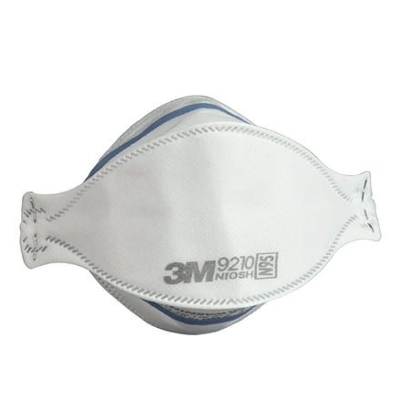 3M 9210 N95 Particulate Respirator, 3 Panel, Flat Fold, H1N1 Mask - 1 Mask