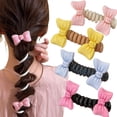 thumbnail image 6 of Xinwanna 4Pcs Hair Rope Non-Damage Elastic Hair Ties Women Girls Reusable Non-Slip Bubble Braided Headband Hair Accessories (Love Heart), 6 of 13