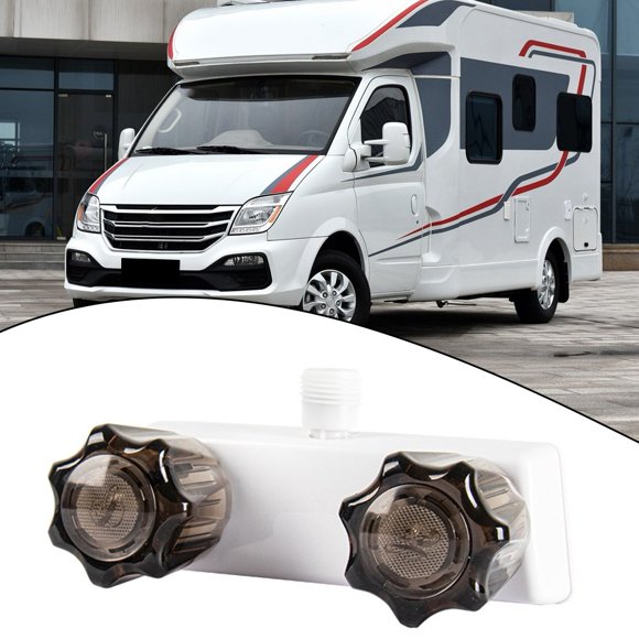 Rv Motorhome Shower Faucet Valve Diverter W/ Dual Knob for Travel Trailer Camper