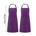 thumbnail image 3 of Huayishang Women's Apron Apron Coffee Shop Floral Artist Simple Hanging Neck Work, Kitchen Essentials Clearance Sale Purple, 3 of 3