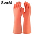 thumbnail image 2 of Guantes, vajilla, látex, cocina, limpieza del hogar, lavado de ropa, silicona de goma impermeable para mujer, 2 of 6