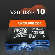WOLFBOX 128GB SD Card Class 10 U3 for WOLFBOX All Dash Cam/Car Cameras Device
