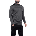 thumbnail image 2 of Spyder Active Men’s Performance ¼ Zip Winter Pullover  (Grey Heather, XX-Large), 2 of 4