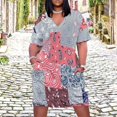 thumbnail image 2 of Paisley Patchwork Quilt Loose Pocket Dress Dresses Summer Summer Dresses for Women, 2 of 9
