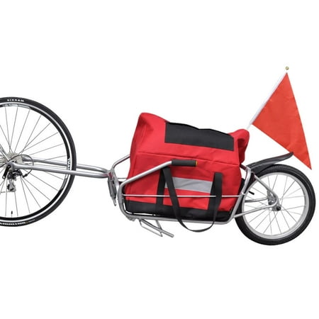 2019 New 2-in-1 Bicycle Cargo Trailer One-Wheel Storage Bag Outdoor Bike Luggage Transport (Best Hybrid Trailers 2019)