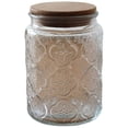 thumbnail image 1 of Bangcool Glass Canister Large Capacity Retro Food Storage Jar Mason Jar with Bamboo Lid, 1 of 10