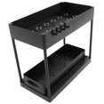 thumbnail image 2 of Under Sink Rack, Easy To Assemble Cabinet Sliding Drawers Sturdy Pull Out Cabinet Organizer Easy Cleaning Space Saving  For Kitchen For Toiletries Black, 2 of 8
