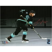 Jamie Oleksiak Seattle Kraken Autographed 11" x 14" Navy Jersey Shooting Spotlight Photograph - Limited Edition of 22 - Fanatics Authentic Certified