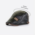 thumbnail image 3 of beishanbush Clothing 2025 Baseball Caps Leather Beret Men's Adjustable Newsboy Hat Beret Hat Driving Hat Cap Fashion Beret Hat Flat Cap Brown, 3 of 9