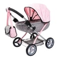 thumbnail image 1 of Bayer Dolls 4-in-1 Toy Baby Doll Pram Stroller Cosy Set - Dolls Up to 18 (Pink/Grey), 1 of 5