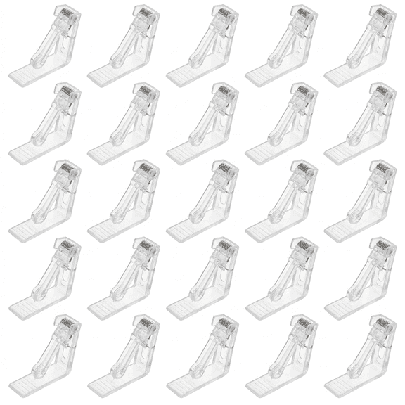 Table Cloth Clips, 25pcs Transparent Plastic Tablecloth Holder Clips, Suitable for Securing Tablecloths