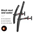 thumbnail image 5 of Road Bike Fenders 700c Mudguards with Tail Light Quick-Release Rear Bicycle Fender Set Lightweight 700c Fenders Mud Guard, 5 of 5