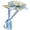 Blue, variant on Women's Beige Lolita Straw Sun Hat, Lace Ribbon Wide Brim, Tea Party Outdoor, 1 Pc