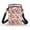 Strawberry-Heart-Capybara, variant on HELLHERO Fire-Water-Guitar Double-layer Adjustable Crossbody Bag for Men, Women Travel, Outdoor and Daily Use Travel Crossbody Purse Polyester 4.33x1.97x7.09