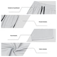 thumbnail image 3 of Eltusu Men's Athletic Pants Open Leg, Running Drawstring Straight Legs Elastic Waistband Workout Pants Gray Size S, 3 of 8