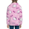 thumbnail image 3 of Hello Kitty Hoodie 3D Print Pullover Hooded Long Sleeve Sweatshirts Tops Blouse with Pocket for Boys Girls Small, 3 of 6
