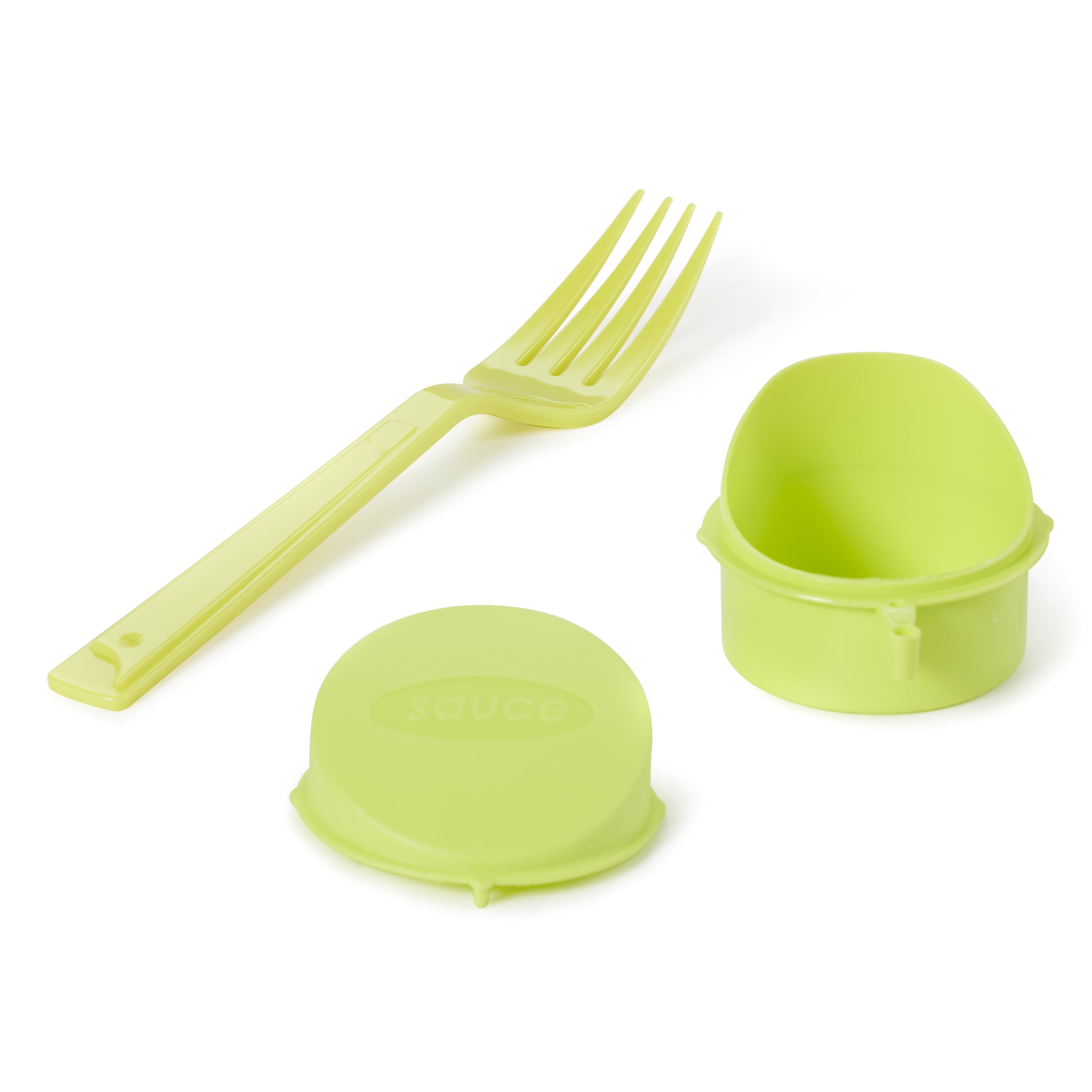 Mainstays Salad Cup with Fork and Dressing Container Plastic 31.1