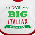 thumbnail image 4 of Inktastic Big Italian Family Boys or Girls Baby Bib, 4 of 4