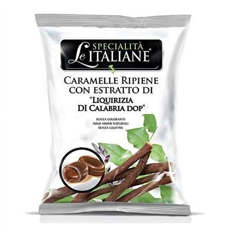 ripiene liquirizia di calabria dop - filled candy with natural licorice flavor (5pcs)
