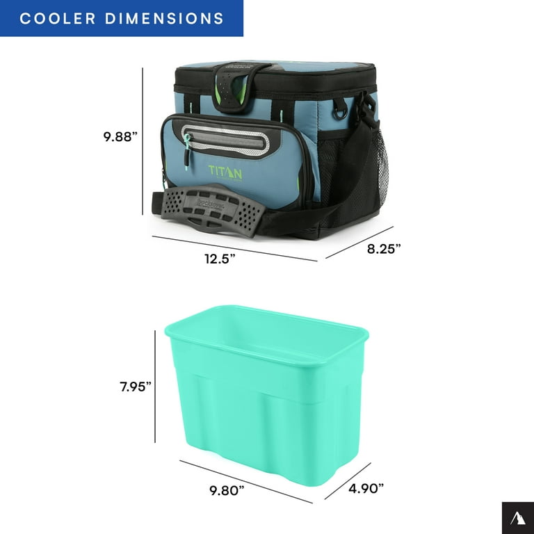 美品　GIANT Titan by Arctic Zone 12 Can, 8 Quart Zipperless Soft Cooler, Bali