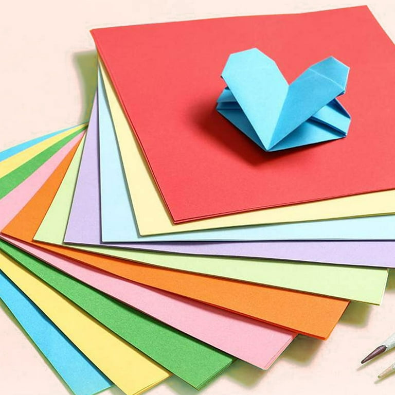 SagaSave 100Pcs Coloured Origami Paper Folding Paper DIY Handmade