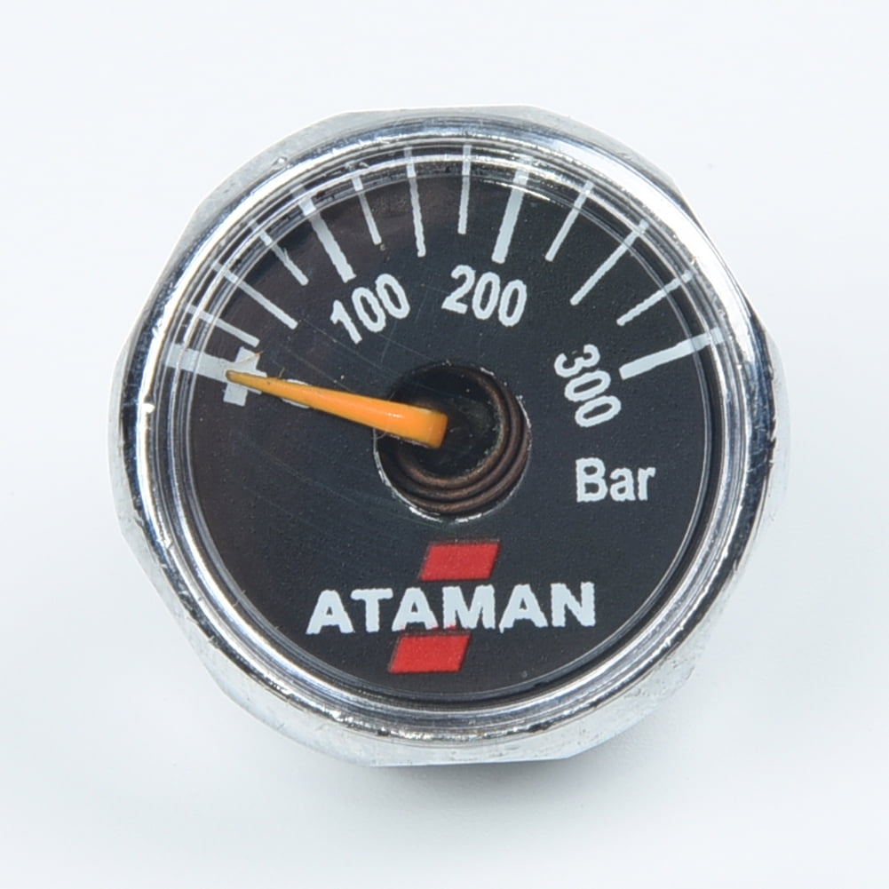 1 Pcs HPAT Paintball Pressure Gauge Micro Manometer 1/8Thread Metal 25mm Dia. 